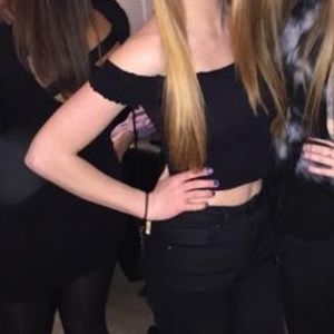 Free people off the shoulder crop top